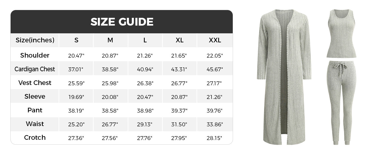 VRCÔMFY Womens 2 Piece Lounge Sets Pajamas Matching